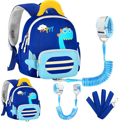 Accmor Toddler Leash Backpack with Anti Lost Wrist Link, Cute Din...