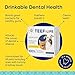Refill Packets TEEF Protektin42K (Sodium-Free) Prebiotic Dental Powder, Plant-derived, clinically-Proven Formula Naturally Fights Bad Breath, Plaque, and Tartar, 3 Packets with 90 Servings
