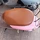 Pawleso Motorrad Sitzbezug Wasserdicht Sitzabdeckung Kissen, 80cm Roller Sitzbank Abdeckung Antirutsch Kratzfest Sitzbankbezug, für Vespa LX-50 Roller, für Honda SH 350 Roller (braun 1pcs)