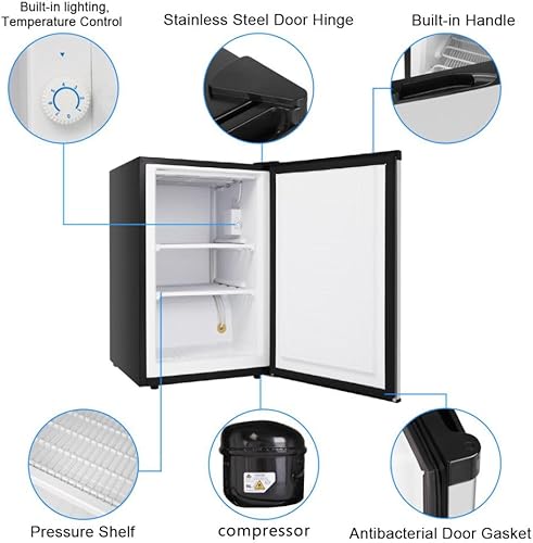 Miniatura 5 de sowinkel Maximiza el espacio de almacenamiento con nuestro congelador vertical de acero inoxidable de bajo consumo sin escarcha, estantes ajustables