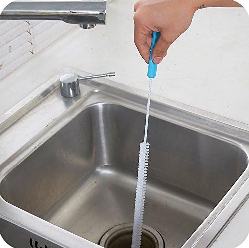 3Pcs Sewer Cleaning Brush, Hair Drain Clog Remover, Gersun 70cm/ 28 inch Home Bendable Sink Tub Toilet Dredge Pipe Snake Brush, Drain Catcher Brush