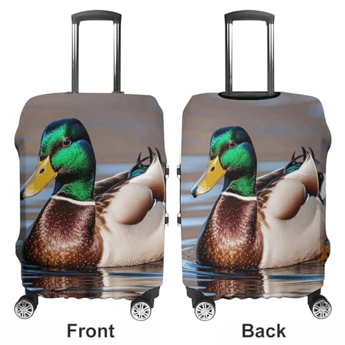 Mallard Duck Luggage Cover, Washable Elastic Suitcase Cover Protector Fit 18-32 Inch Luggage3