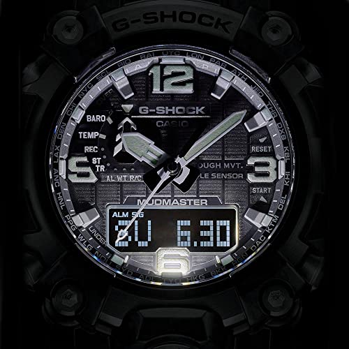G-Shock New Thinner Carbon Mudmaster Watch, Solar Black #TOP4