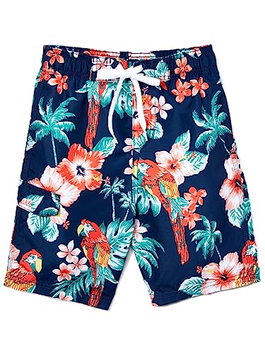 Image of Kanu Surf Boys' Toddler Troy Stripe Swim Trunks