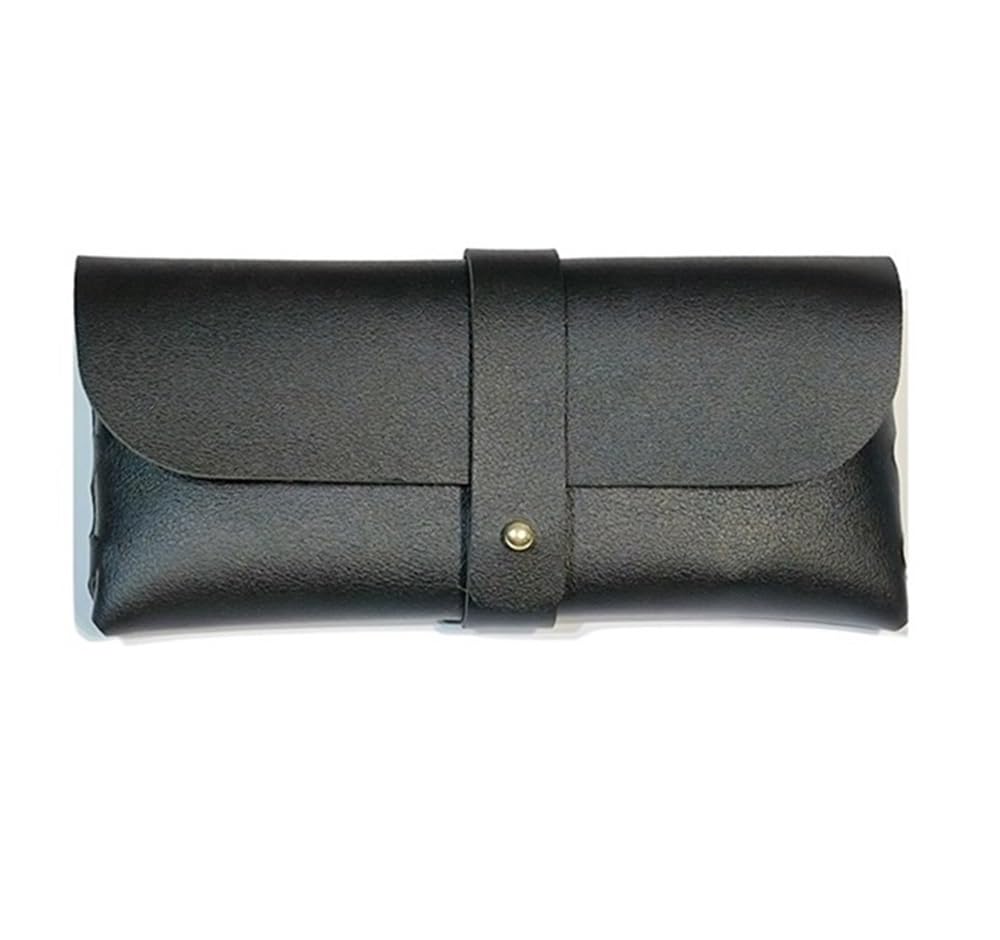 Amibvzhang Eyewear Storage Case Travel Sunglasses Prescription Glasses Stylish Leather Portable Shock-resistant(A1)