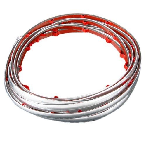 Sunluxy Mall Ruban adhésif en Chrome Couleur Argent pour Automobiles 7 mm 3 m