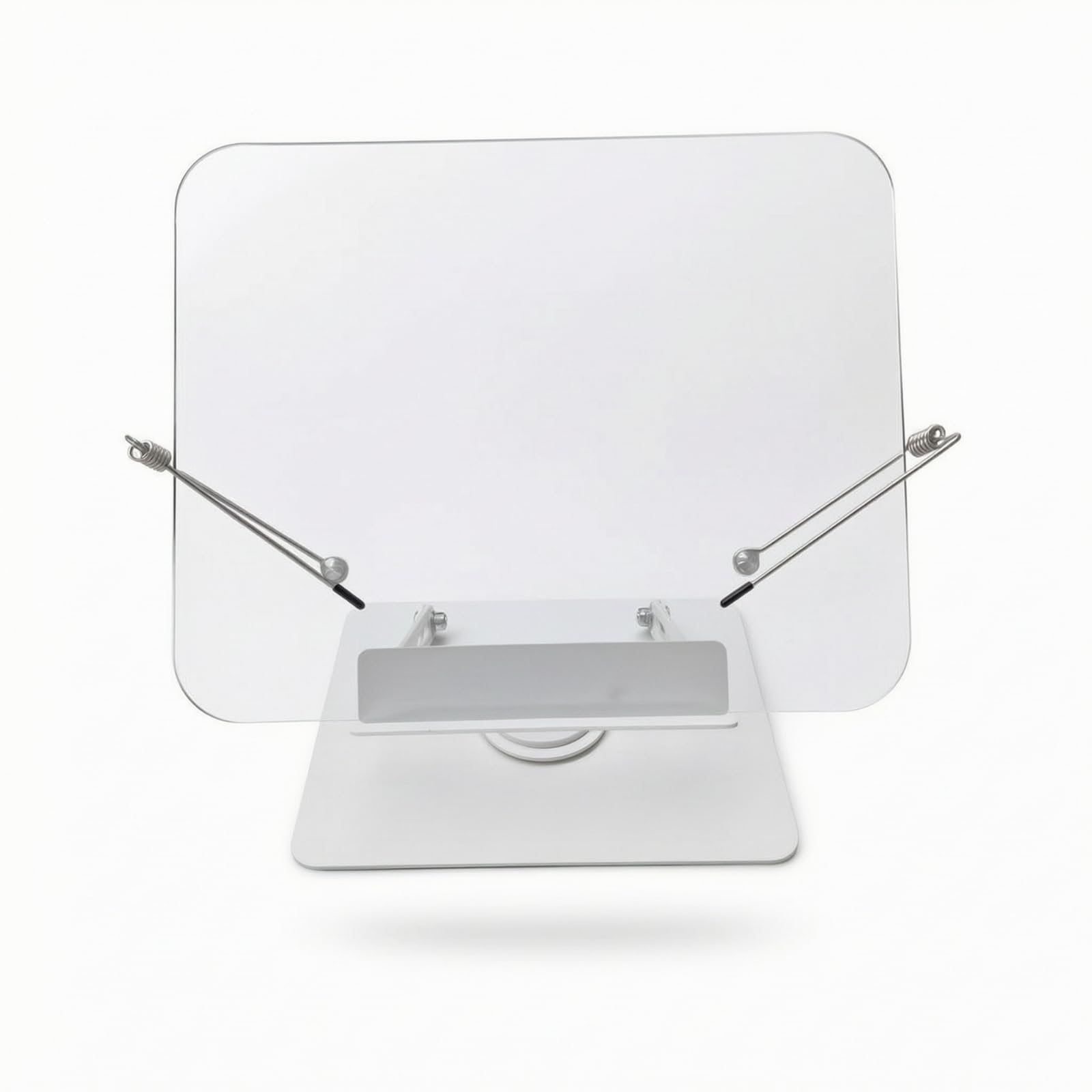 Atril con Panel Acrílico Giratorio Atril Mesa Ajustable Soporte para Lectores