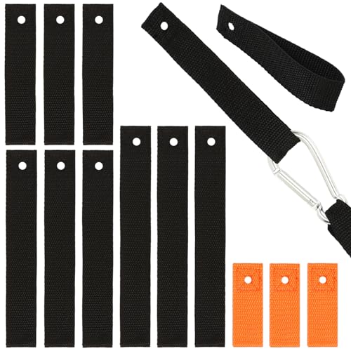 WUBOECE 12PCS Soft Loops Jet Ski Anchor Points Accessories, Quick & Secure Anchor Points for Docking Bumpers & Fenders, Anchoring Lines & Bungee Dock Rope, Connection PWC Accessories 4 Assorted Sizes