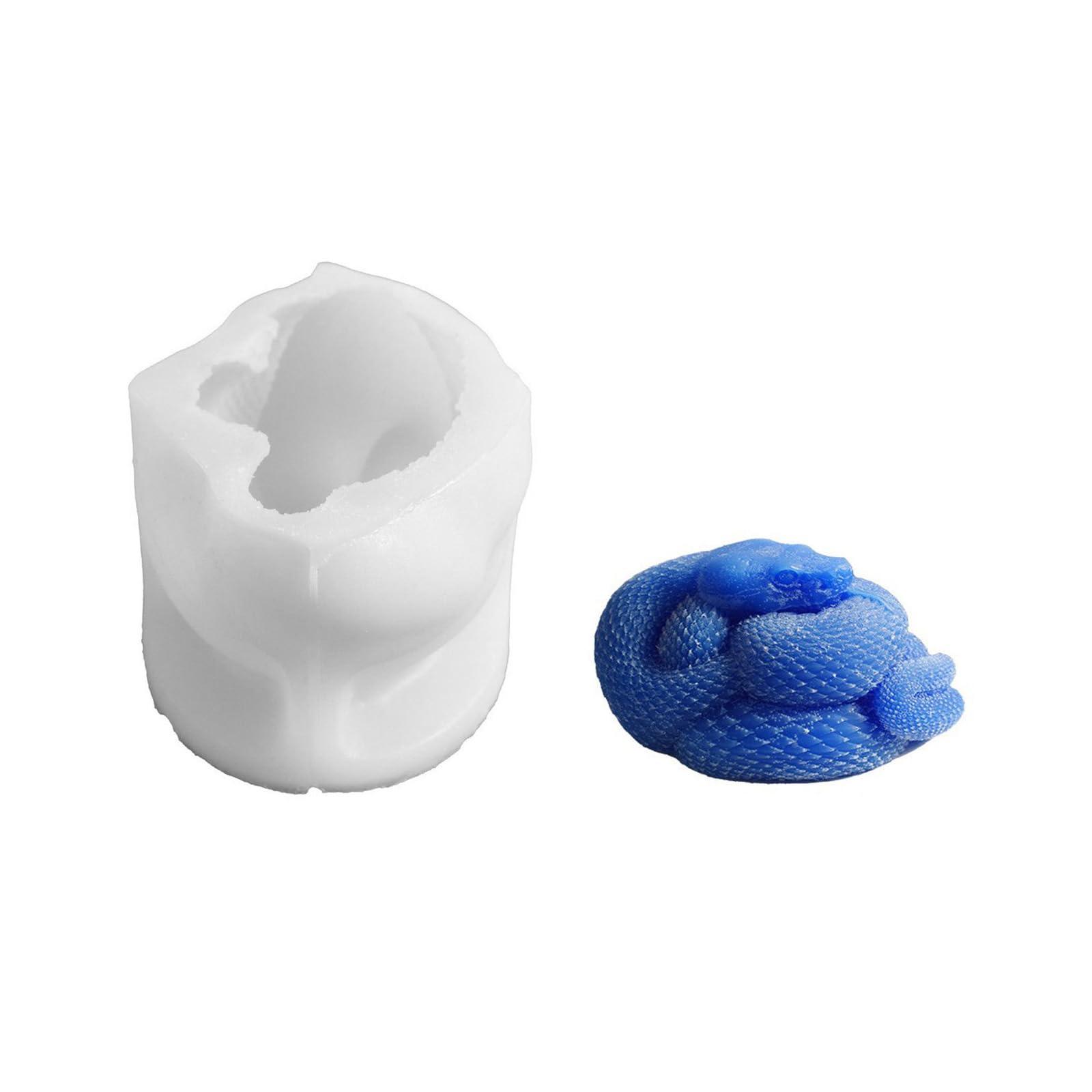 NVOQILIN Snake Silicone Mold for Bougie Making, Heatproof Food Grade Easy Wash Snake Silicone