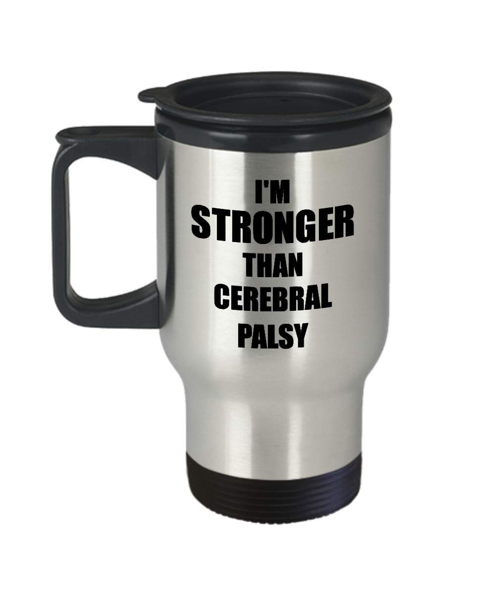 Cerebral Palsy Travel Mug Awareness Survivor Gift Idea For Hope Cure Inspiration Coffee Tea 14oz Commuter Stainless Steel
