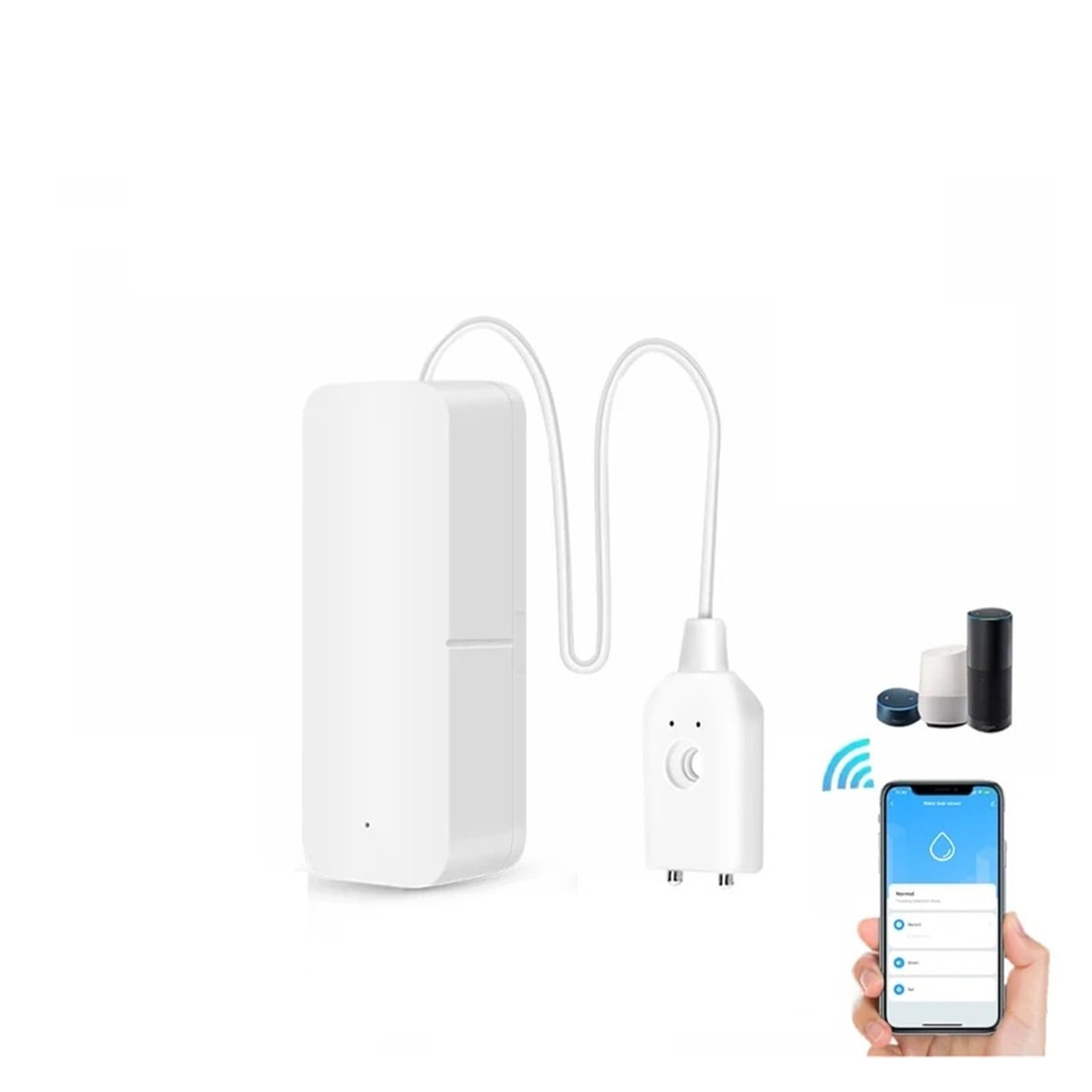 Sensor Inteligente De Fugas De Agua Plmvhpb - Compatible Con Tuyasmart Y Smart Life, Alerta WiFi A Tu Móvil