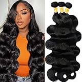 Human Hair Bundles 12A Body Wave Bundles Human Hair 20 22 24 Inch 100% Unprocessed Brazilian Virgin Hair 3 Bundles Quick Weave for Black Women Natural Color