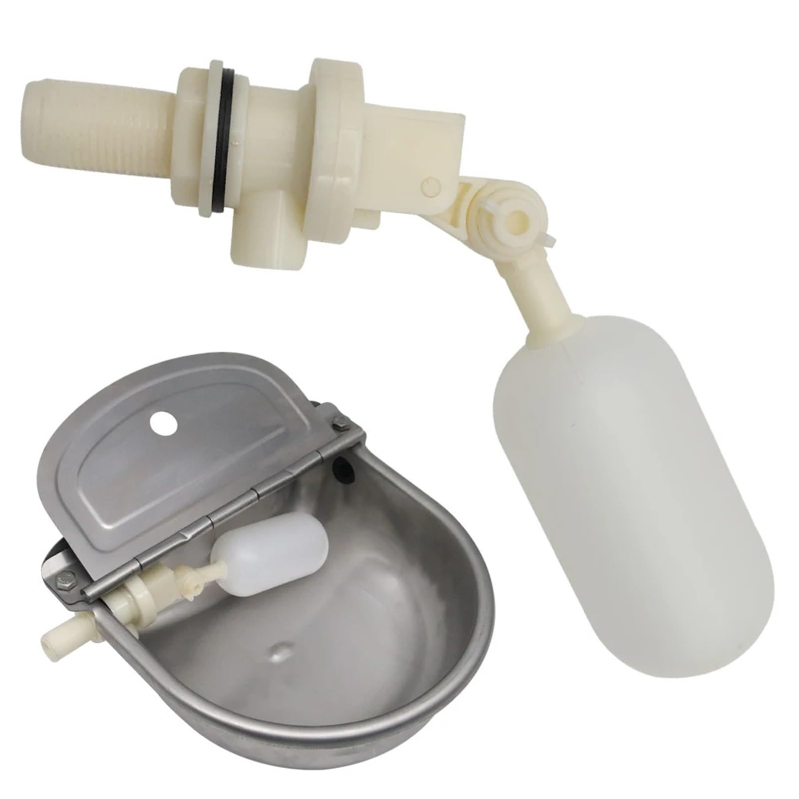 Vaeltor One Color 3Pcs Farm Cattle Sheep Dog 1/2" Automatic Waterer Bowl Float Valve Plastic Fish Tank Aquarium Water Humidifier Valve Livestock Tool