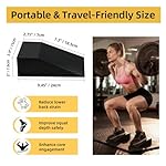 Sissatthai Squat Wedge Block Yoga Wedge Blocks 2 Pack, Yoga Foam Wedges Exercise Foot Wedges Block for Workout Heel Elevated Calf Stretcher Gymnastic(Black) - Image 4