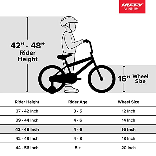 Huffy Illuminate 16” Girl’s Bike For Kids, Training Wheels, Light Blue #TOP4