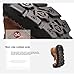 Nebulunch Matufit Shoes for Men, Men's Leather Waterproof Non-Slip Fashionable Orthopedic Shoes, Side Zip Slip-On Flats (Black,7.5)