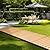 8FT Wooden Garden Pathway Outdoor Roll Out Walkway with Non-Slip Surface, Patios Backyard Beach Wedding Party Pathways Rustic Path Decorative Boardwalk for Outside (Straight)