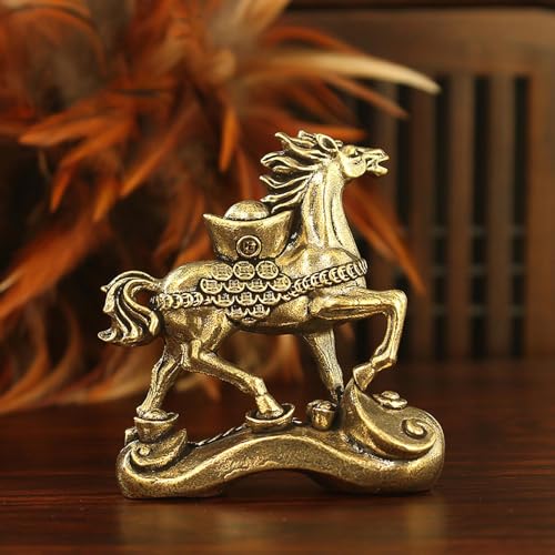 Statues de cheval en laiton pour briser la monotonie d'un bureau