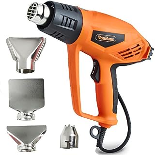 VonHaus Heat Gun for Paint Stripping, Heatgun for DIY Jobs, 2 Heat Settings for Maximum Versatility Around The House Including Removing Paint, Varnish & Adhesives, 2 Year Warranty