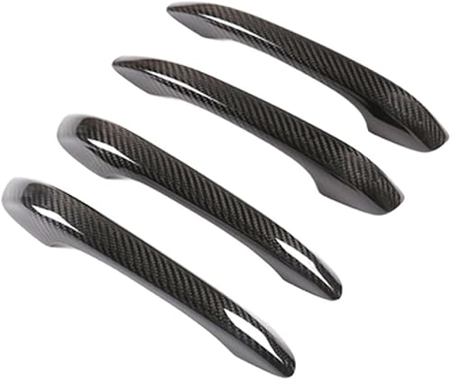 Miniatura 1 de AkosOL Compatible con Porsche Macan 2014-2023 de fibra de carbono seca para manija de puerta exterior de automóvil, accesorios adhesivos (sin