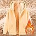 Zip Up Hoodie Men Warm Sherpa Fleece Lined Fall Winter Hooded Sweat Jackets Casual Cozy Fuzzy Wool Coats with Pockets Beige Mens Polar Fleece Jackets Full Zip 2XL