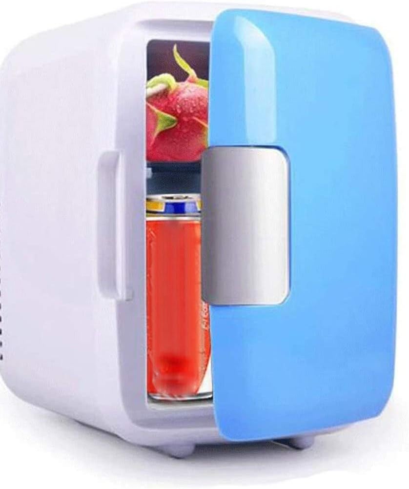 Mini Fridge 4L Mini Fridge Refrigerator Portable Car Freezer Car Refrigerator Cooler Heater Universal Vehicle Parts (Color Name :) (Blue)