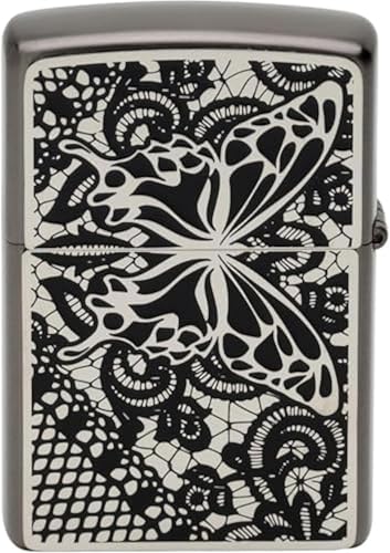 Encendedor Zippo Oil Flint Metal Vintage Plateado miniatura 4