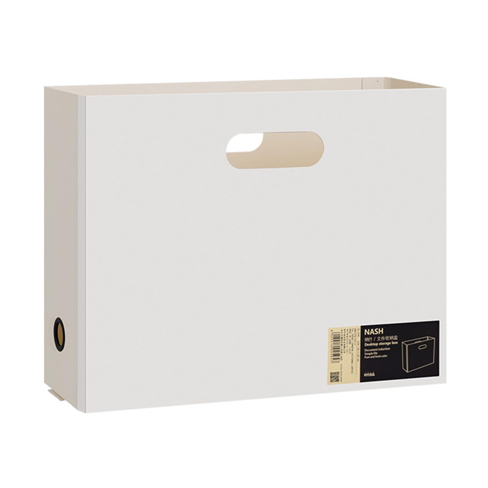 Hsioluted White Document Organizers Box File Box File Storage Desk Organizers School Supplies For
