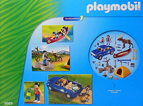 Playmobil 5669 Campeurs Avec Pick Up Et Tente - vue 3