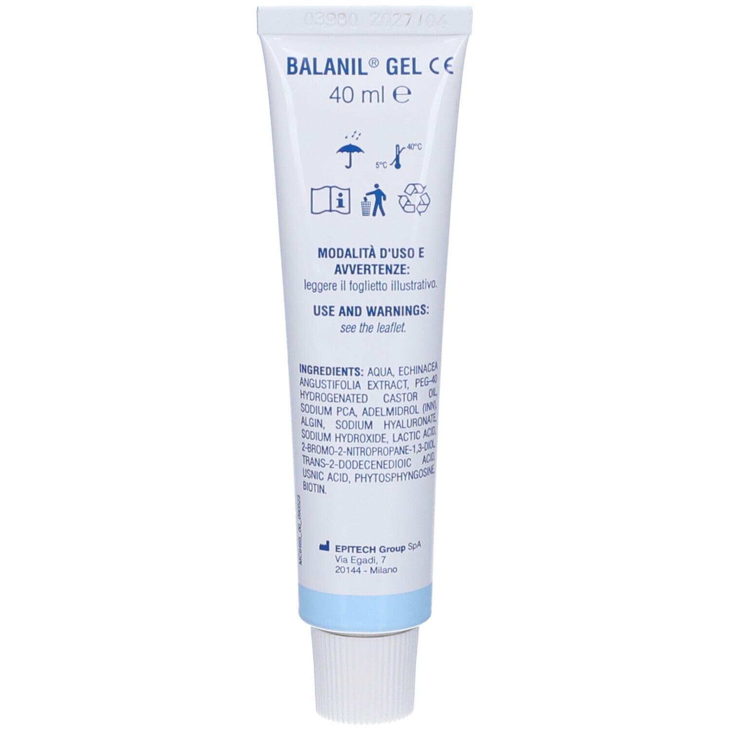 Epitech Group Balanil Gel Dispositivo Medico Area Genitale Maschile, 40ml