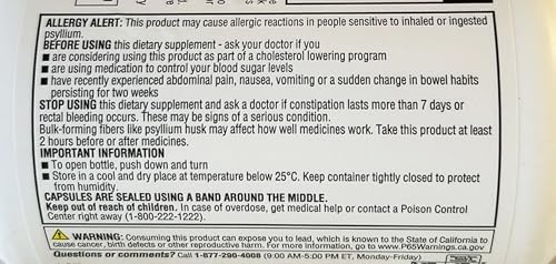 Member's Mark Fiber Capsules 2Pack (400 Count) Psyllium Husk is The #1 Doctor-Recommended Fiber Supplement. - Image 5