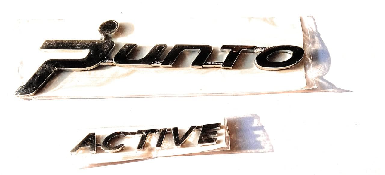 VDBB CAR Badge Emblem Monogram Logo Decals wrap Sticker Symbol 3D Compatible with F_IAT Punto KIT2