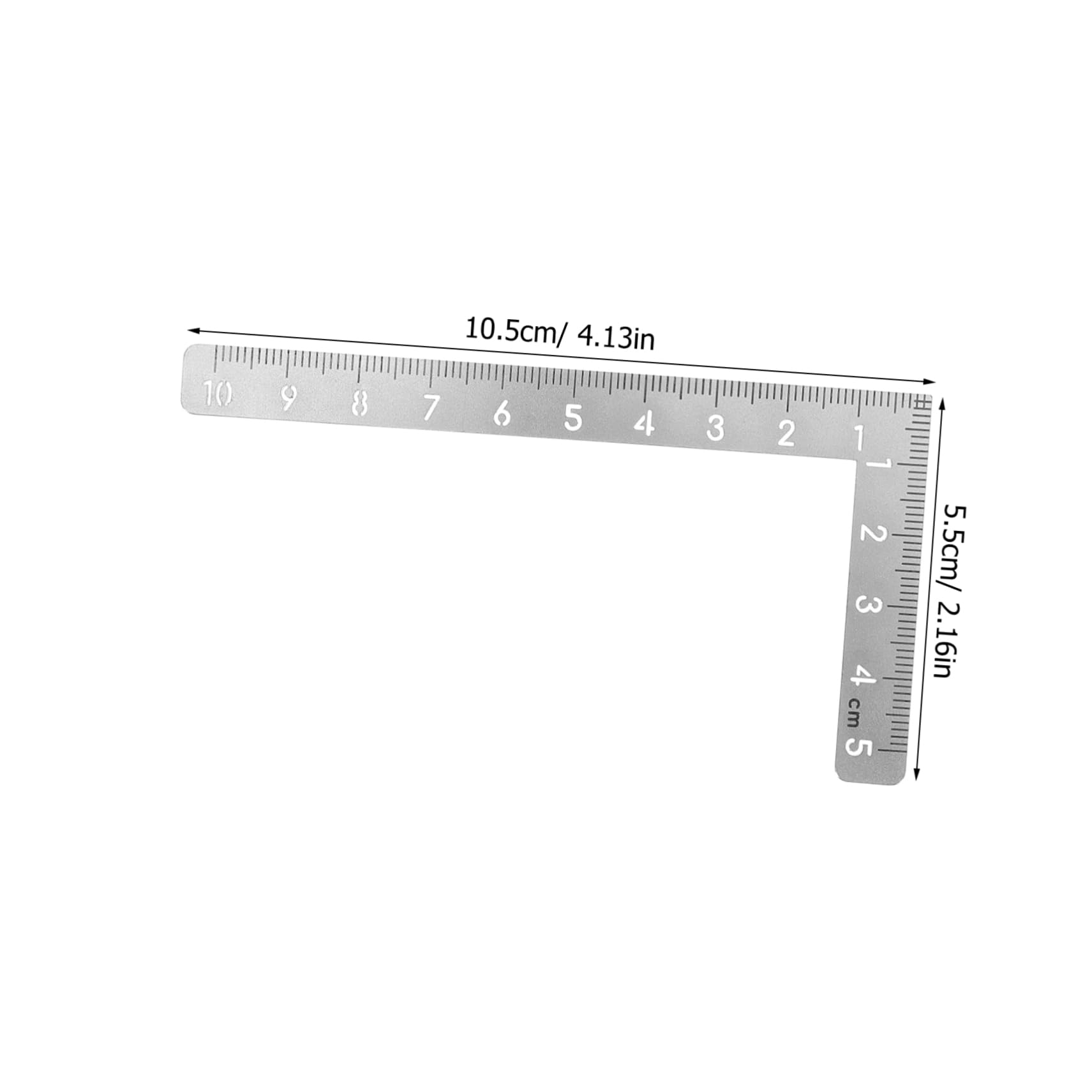 VILLCASE Carpenters Square Tool Right Angle Ruler 90 Degree Stainless Steel Angle Square for Leather Craft Woodworking