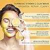 ANAIRUI-Turmeric-Vitamin-C-Clay-Mask-for-Acne-and-Dark-Spots-Vitamin-C-E-Clay-Facial-Mask-for-Blackheads-Pores-Wrinkles-Fine-Lines-Hydrating-Clarifying-Cleansing-Skincare-Mask-423-OZ ANAI RUI Turmeric Vitamin C Clay Mask, Vitamin C Clay Facial Mask for Blackheads, Pores, Wrinkles, Fine Lines, Hydrating, Clarifying, Cleansing, 4.23 OZ