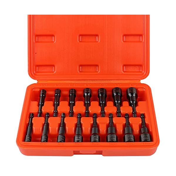 HORUSDY Nut Driver Set 15Piece Impact Nut Driver Set