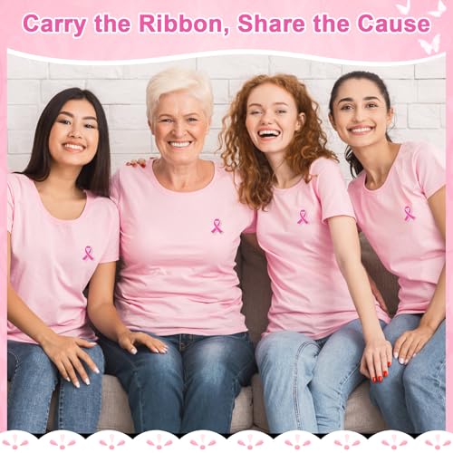 Pink Breast Cancer Pins 30PCS Bulk Breast Cancer Awareness Accessories Offical Pink Ribbon Hope Lapel Pins Brooches for Women Girls Themd Party Favors Supplies Decorations Breast Cancer Survivor Gifts4