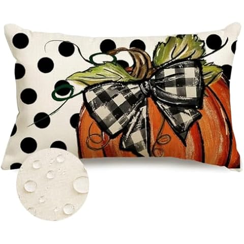 RABUSOFA Decorative Polka Dot Fall Cushions Cover
