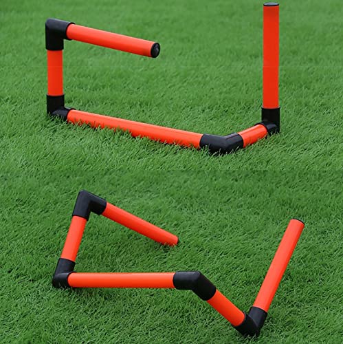 Voetbal Agility Hurdles Speed Training Obstakels Basketbal Rugby Running Sport Fitness Aid Afneembare Draagbare Hond Agility Ladders Set, Rood, 15/23/30cm - Afbeelding 4