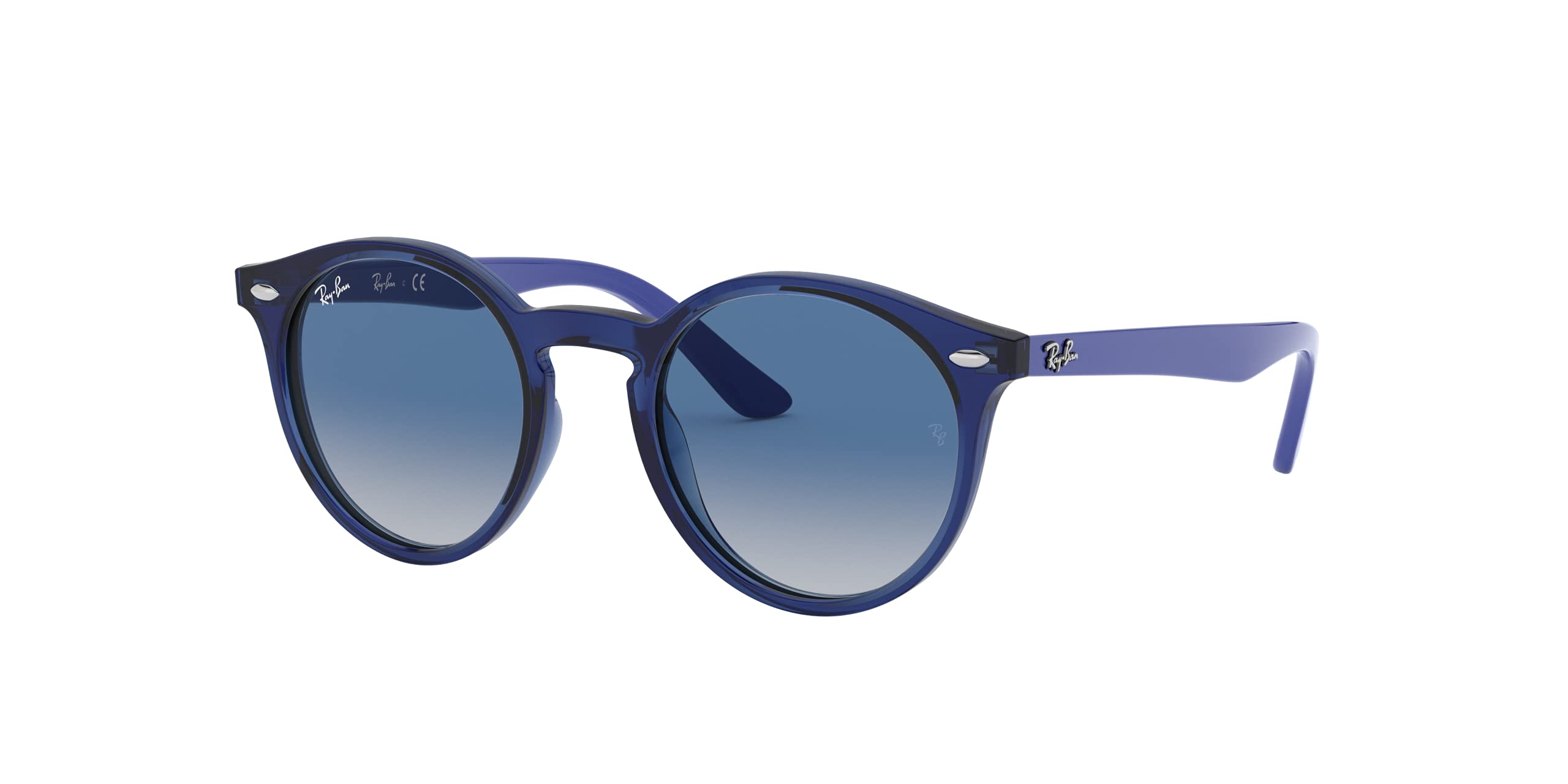 Ray-Ban Unisex Kid's Rj9064s Dark Lenses, Azul Transparent/Gris Gradient Azul Oscuro, 44