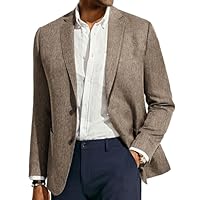 PJ PAUL JONES Mens Blazer Jacket Casual Blazer for Men Regular Fit Two Button Mens Sport Coat Business Khaki