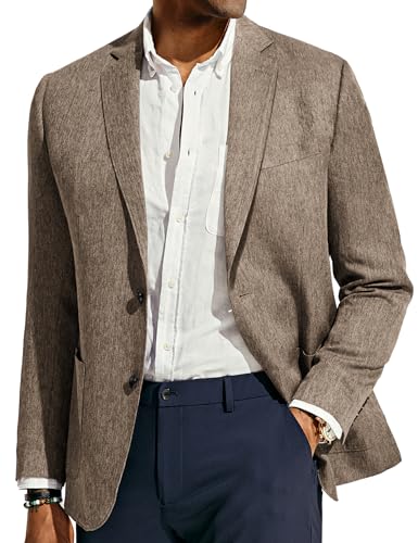 PJ PAUL JONES Mens Blazer Casual Sport Coats Regular Fit Two Button Suit Jacket Lightweight Sports Jacket