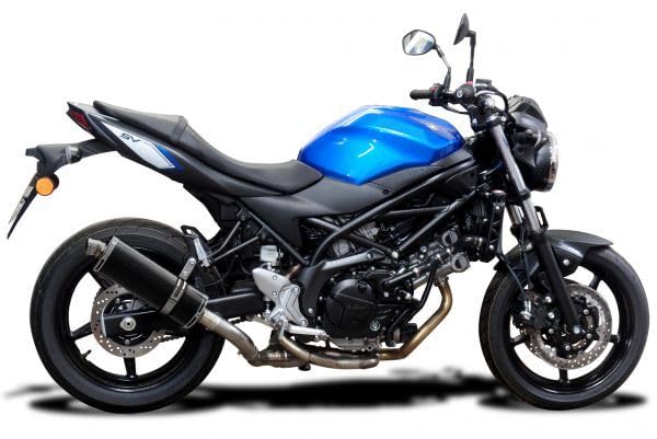 Amazon.co.jp: DELKEVIC スリップオンカーボンオーバルマフラーSUZUKI