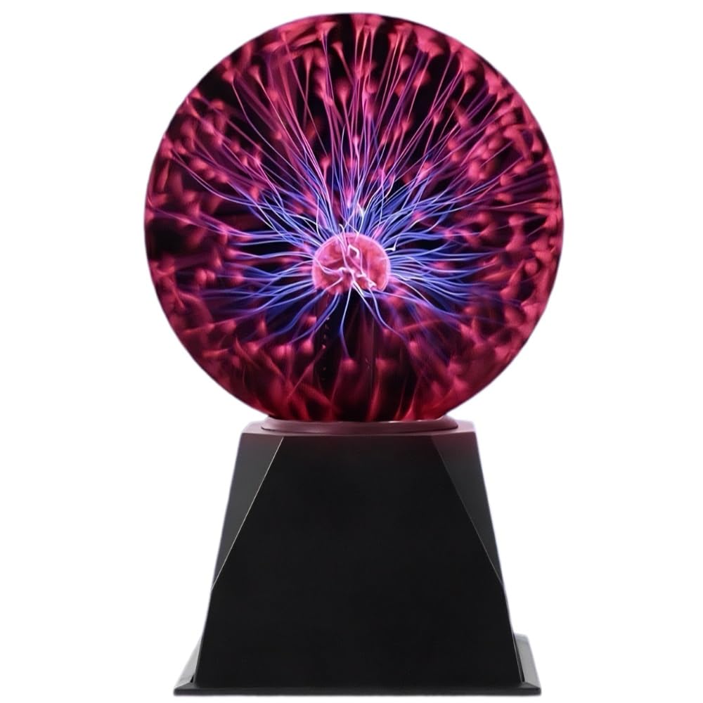 Wlerla 6 Inch Colorful Plasma Ball Lava Lamp with Touch & Sound Sensitivity - Perfect Science Toy for Kids & Home Decor