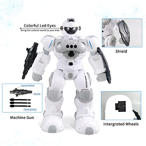 image for WQ Intelligent Gesture Robot Toy, RC Robot Rechargeable with Protectiv