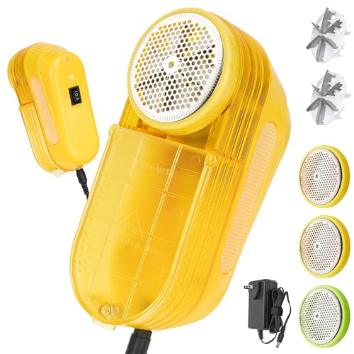 Image of Pill Remover Fabric Shaver for Clothes- 30W Power Electric Lint Remover, Industrial Sweater Pill Remover, Speed of 12000 RPM for Dry Cleaners /Clothes /Furniture /Bedding(No Charging Required)