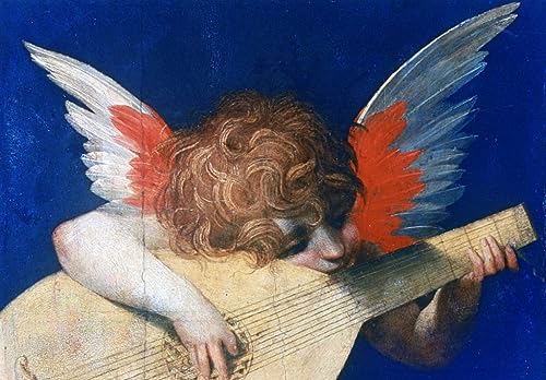 Tableau Ange musicien de Rosso Fiorentino impression d'art sur toile 60x90cm
