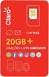 Chip Flex com 20GB de internet + WhatsApp ilimitados + Ligações por R$19,99 (30 dias)