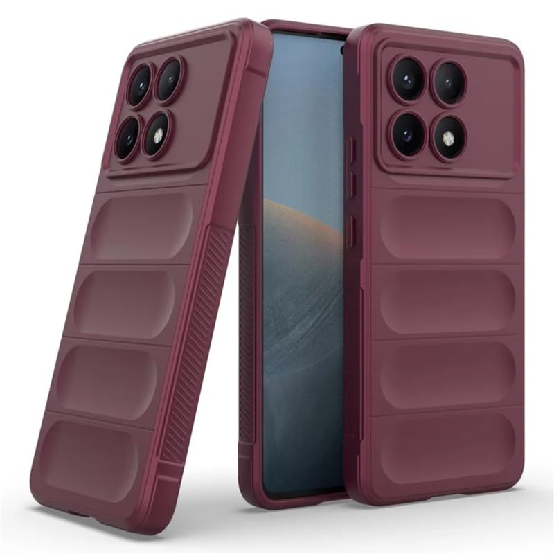 Prime Retail Liquid Silicon Back Cover Case for Poco X6 Pro 5G, Shockproof Military Grade Protection with Micro-Fibre Cloth On Inner Side and Built-in Anti-Slip Grip Poco X6 Pro Back Cover [TPU|Plum] (B0CV7VRYYB) Amazon Price History, Amazon Price Tracker