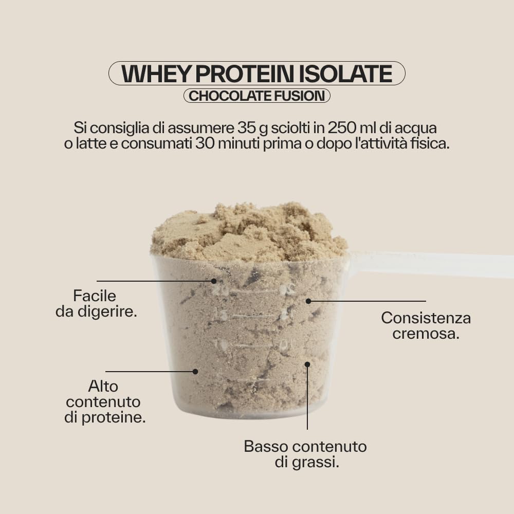 NDL Pro-Health Proteine Isolate | 90% Proteine del siero del latte| 1 kg | Probiotico Pepzyme Pro® I Basso contenuto di zucchero e grassi I Elevata purezza e digeribilità I Cioccolato