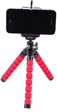 YZLSM Phone Tripod Holder Portable Cell Phone Stand Holder Octopus Flexible Tripod with Universal Mount for All Mobile Phones Red